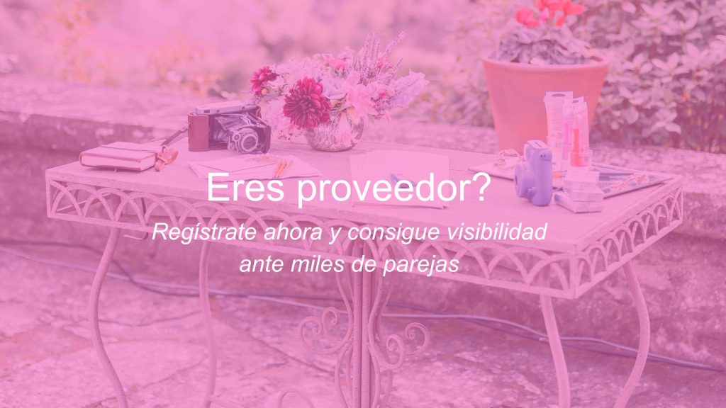 proveedores boda